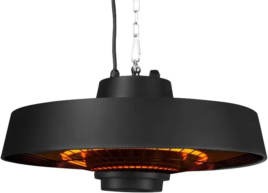 Vonroc Chauffage Terrasse Extérieur à Suspendre Vulcano 2000W - Temps de Chauffe de 3 Sec. - Chauffage – noir/gris