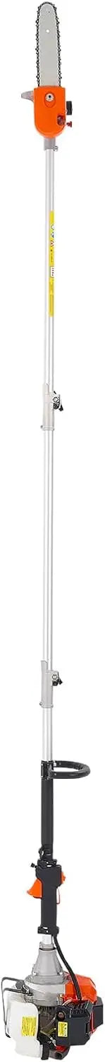 VEVOR Élagueuse Thermique sur Perche 2 Temps 43 cc – sans fil, 1,25 kW, 275 x 225 x 225 mm, gris
