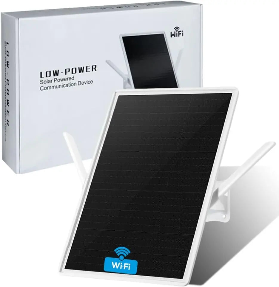 Repeteur WiFi Solaire Batterie Exterieur sans Fil – 26000 mAh, 2,4 Ghz, noir/gris/blanc