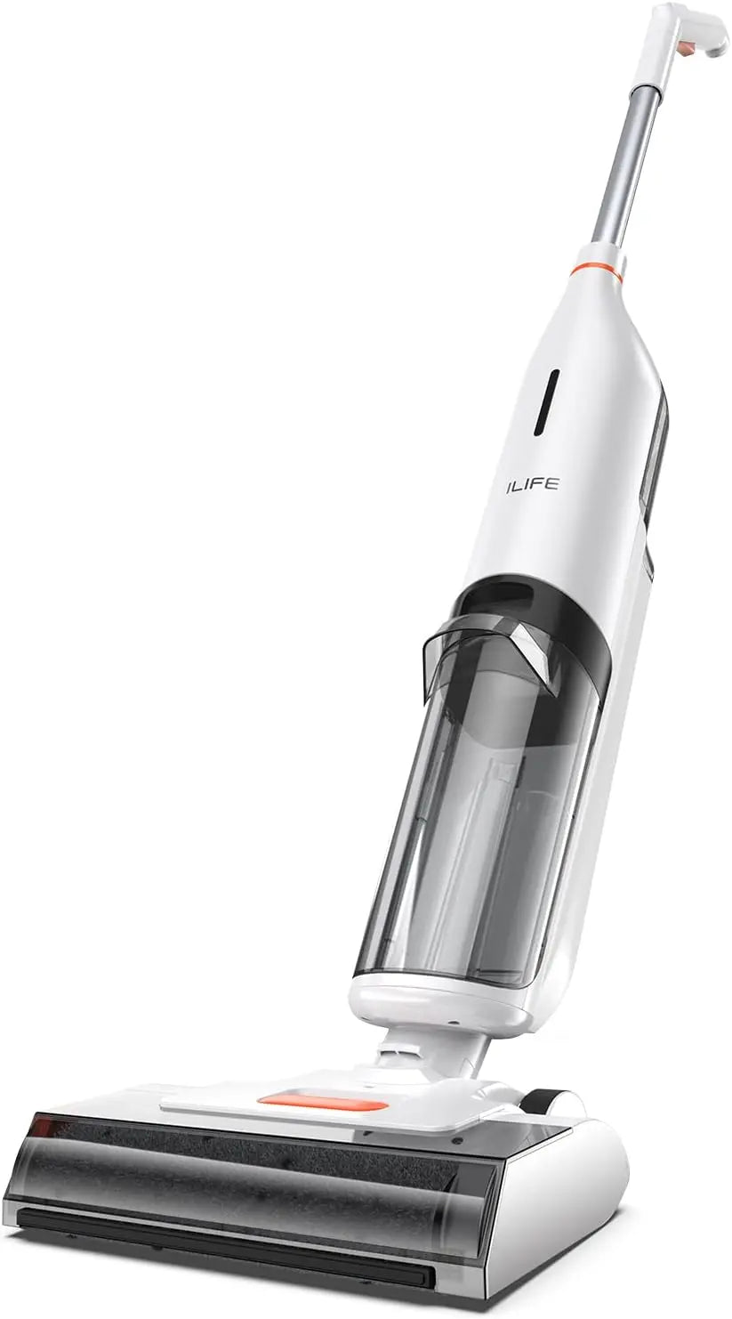 ILIFE Aspirateur W90 sans fil intelligent Nettoyeur multi-surfaces Aspirateur autonettoyant léger Balai – gris