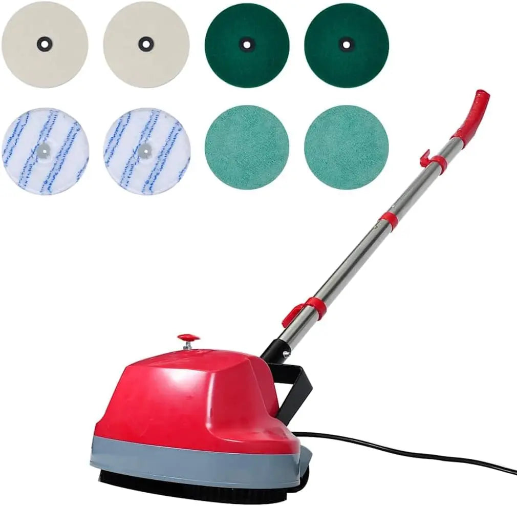 VidaXL Polisseuse et laveur de plancher à double tête 5 – 180 W, 50 Hz, gris/vert/bleu
