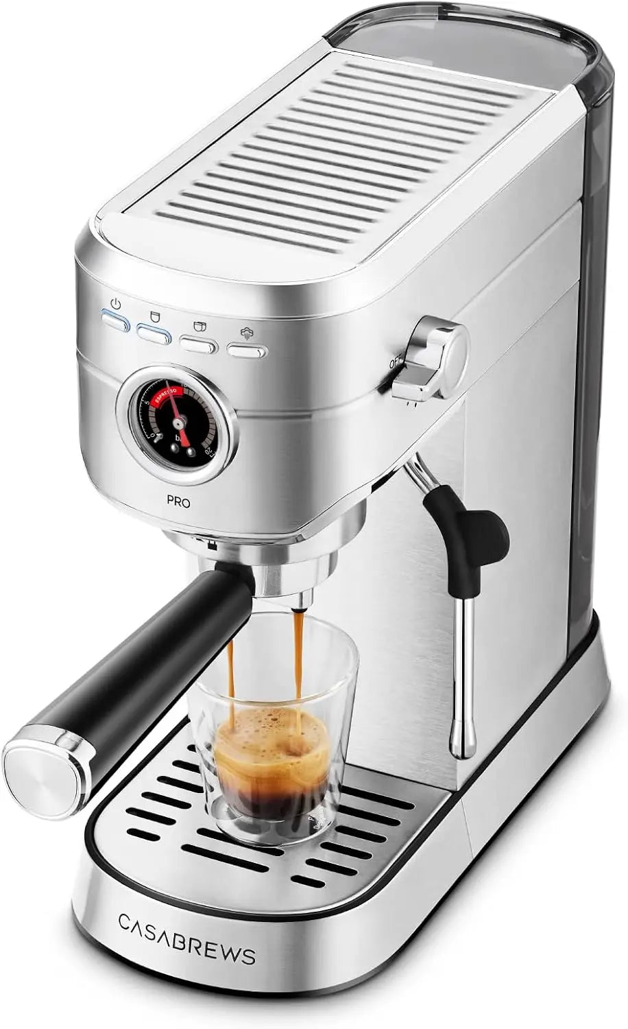 CASABREWS 5418 PRO Machine à Café Espresso 20 Bars Chauffage Rapide 5s – gris