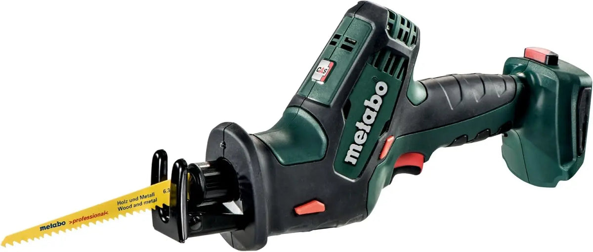METABO 602266840 - Sierra de sable a bateria 18V Ah Li-Ion SSE 18 LTX con maletin MetaLoc – gris/noir