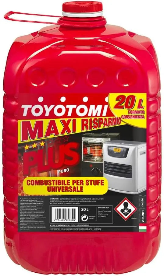 Carburant liquide pour poêles portables Toyotomi Plus 20 litres – rouge