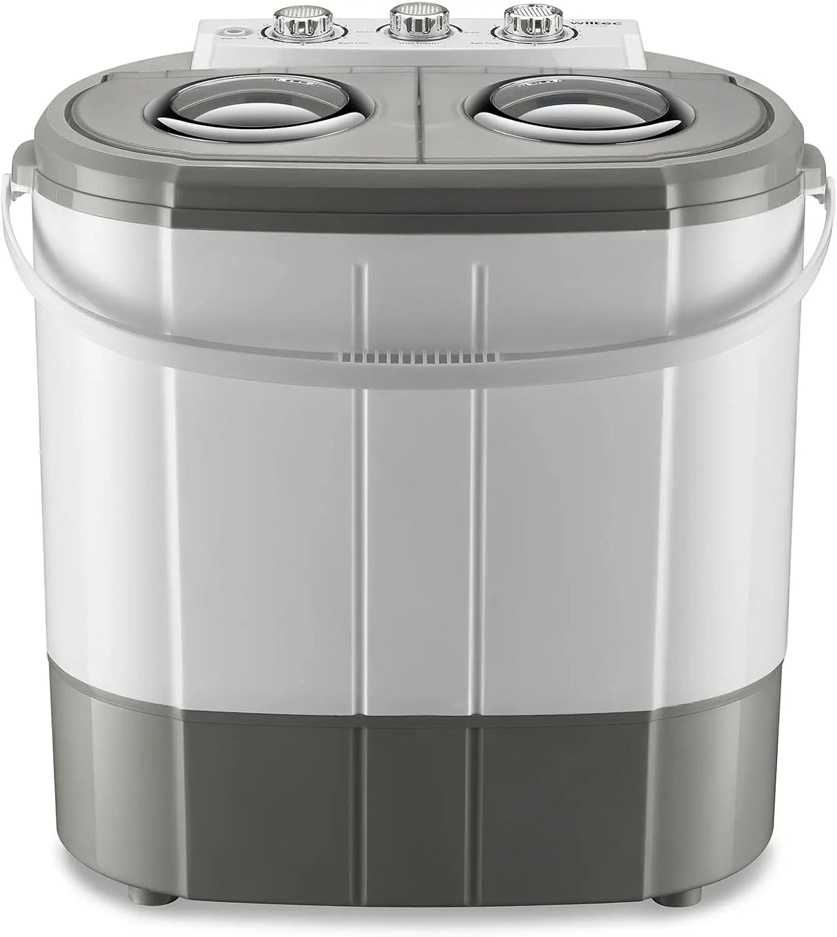 Wiltec Lave-linge de camping 230 W – 60 x 36 x 60 cm, 50 Hz, gris