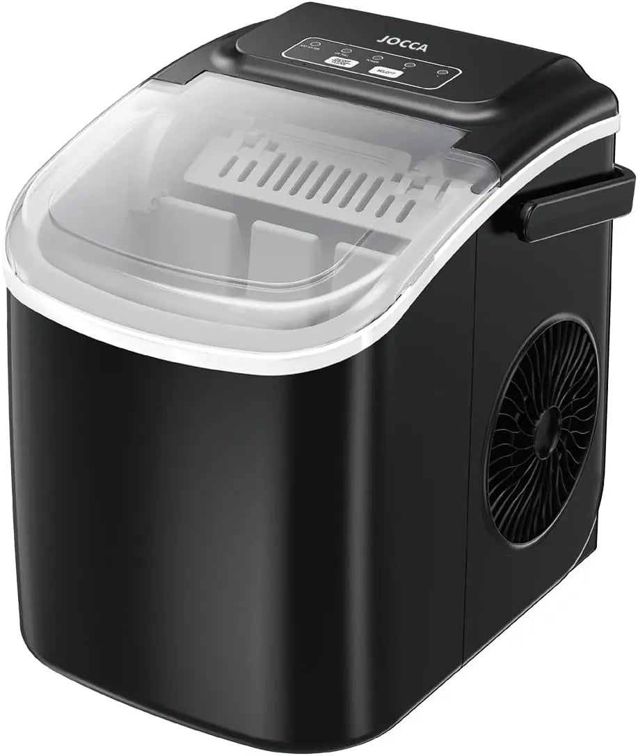 Jocca Machine à glace domestique avec capacité de 12 kg en 24 heures – noir/gris