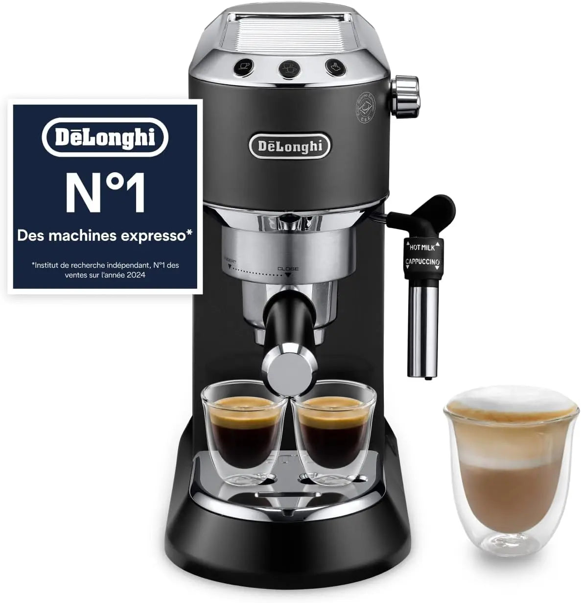 De'Longhi Dedica Style - Perfetto Machine à Expresso Compacte – EC685.BK, noir