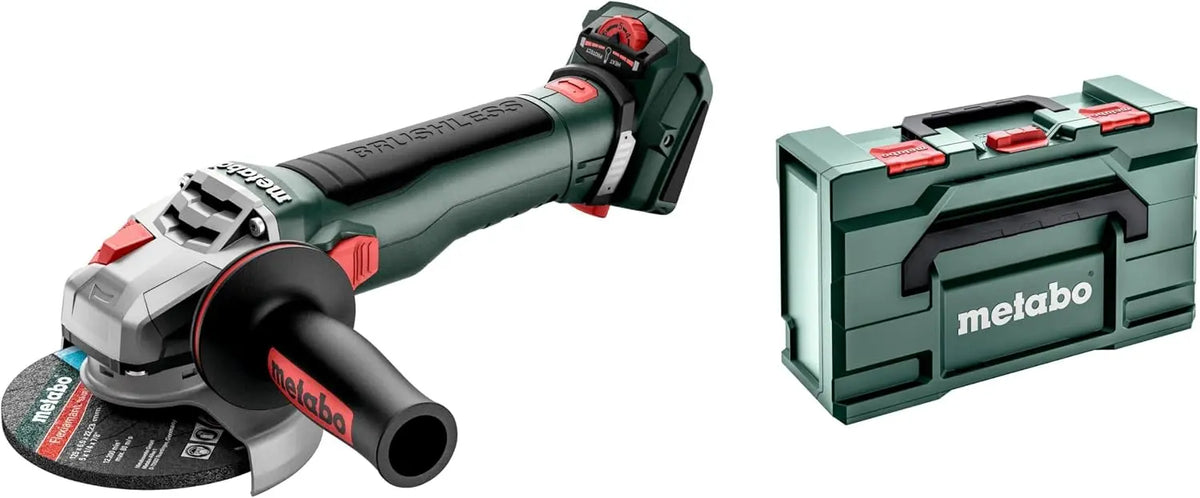 Metabo WVB 18 LT BL 11-125 Quick meuleuse – sans fil, 1100 watts, gris/noir