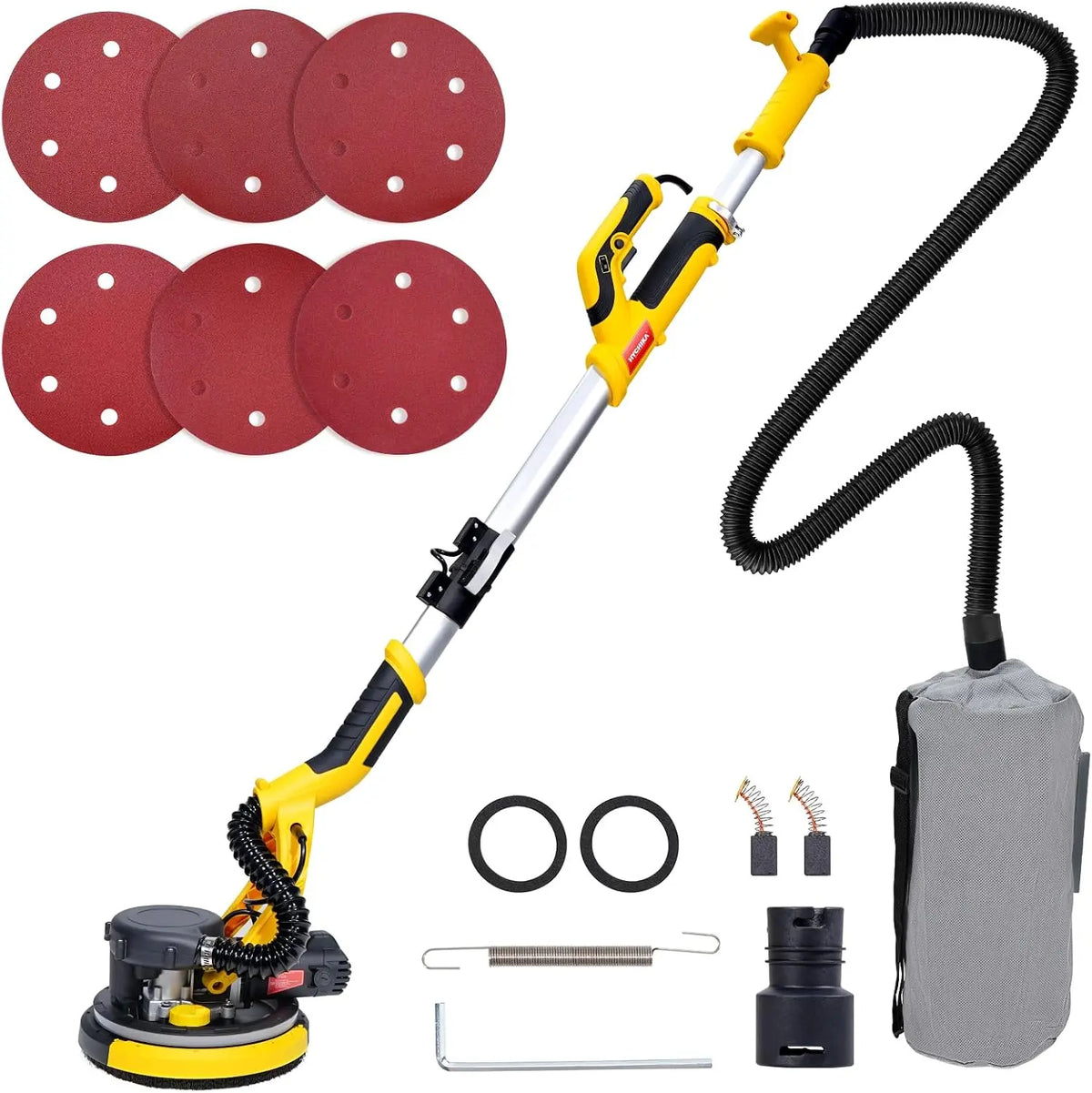 HYCHIKA Ponceuse Girafe avec Aspirante – gris/rouge