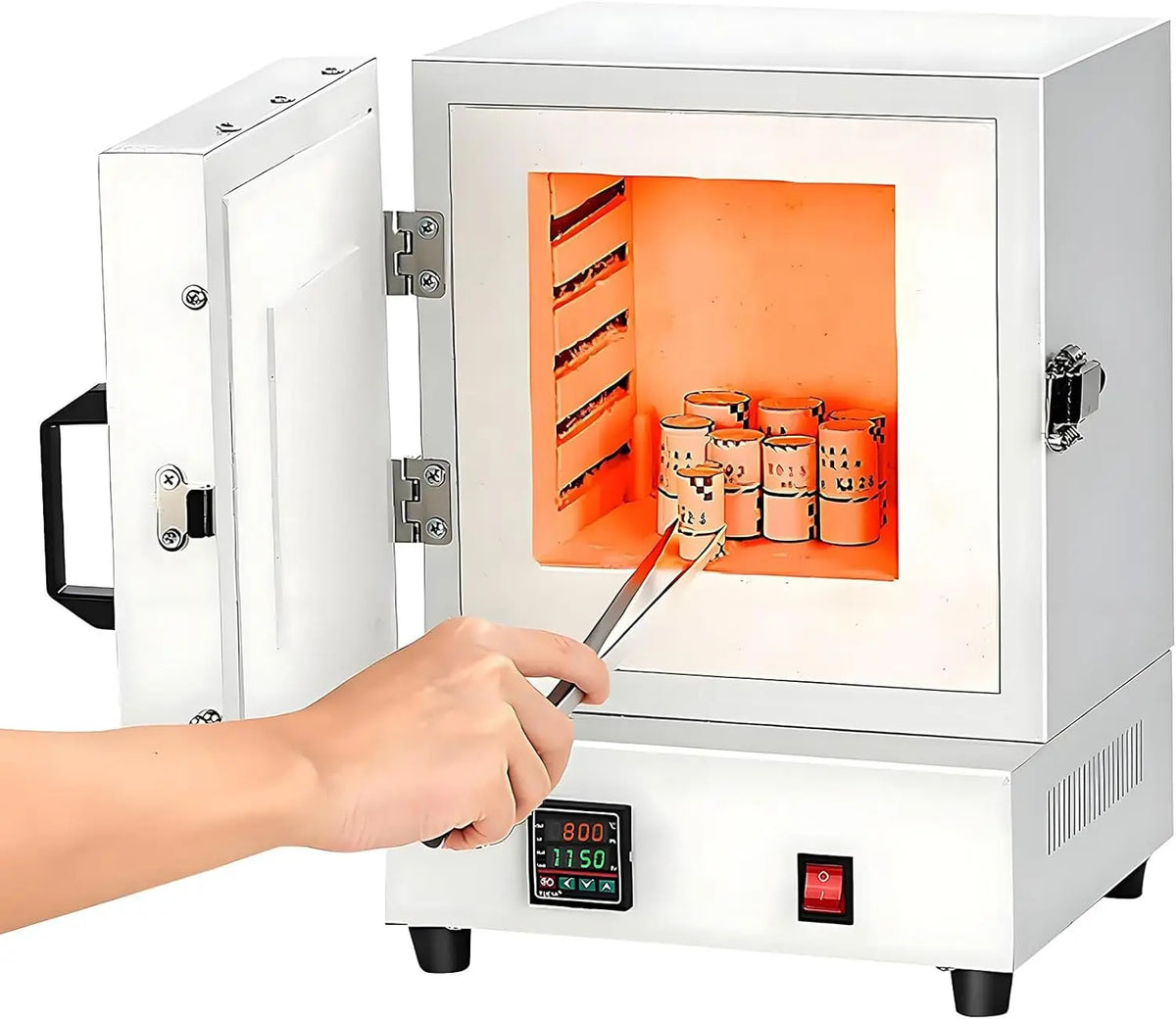 SHAHRYAR Four Électrique De Table Compact De 2000 W – C/2102, 30 x 27 x 42 cm, gris/orange/beige