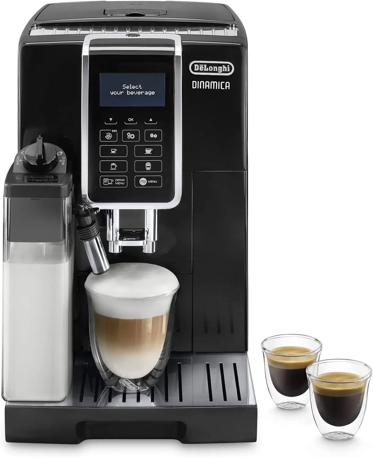 De'Longhi – Dinamica - Machine à Café Automatique 4 Boissons Noir