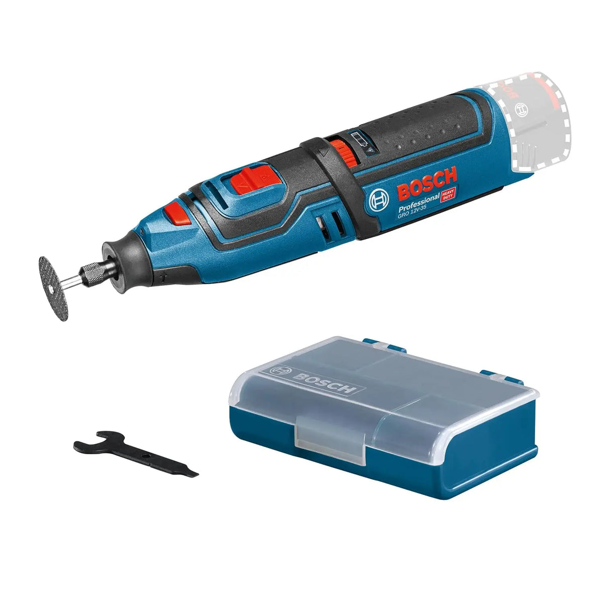 Bosch PRO Outil rotatif sans fil GRO 12V-35 – bleu/gris