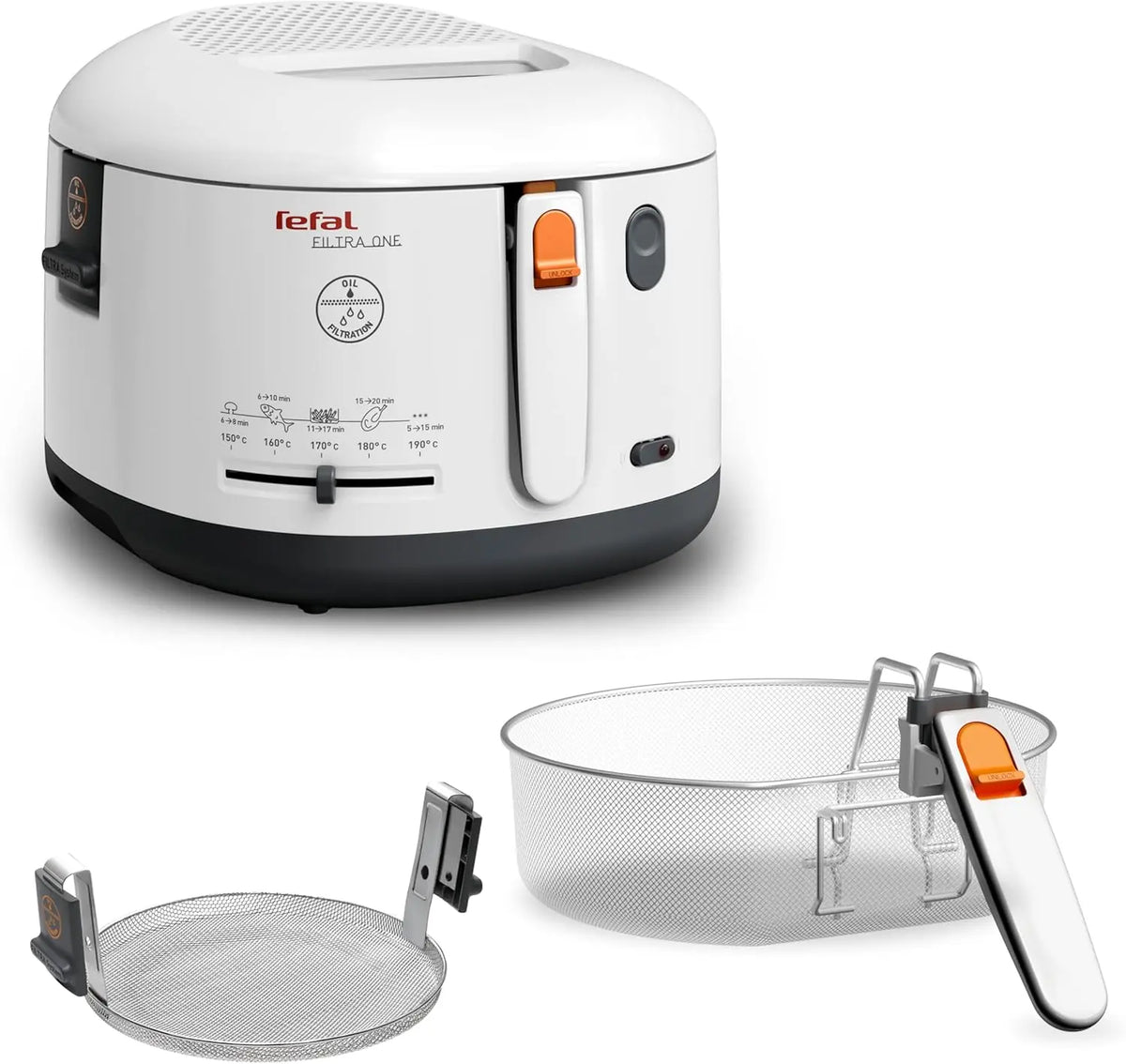 Tefal - Filtra One - Friteuse classique - 2 –1L - Blanc