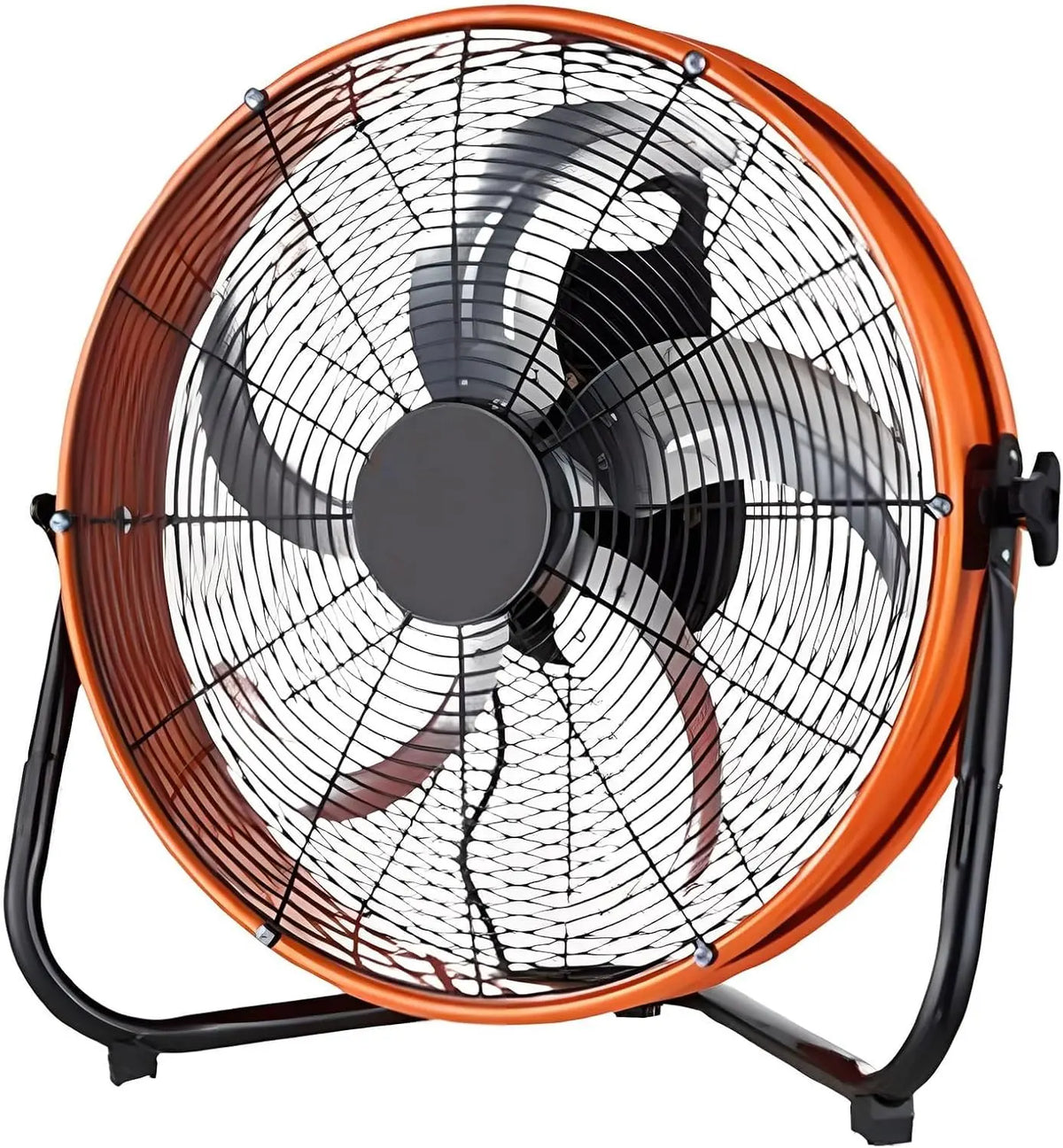 Ventilateur de sol à grande vitesse – gris/orange