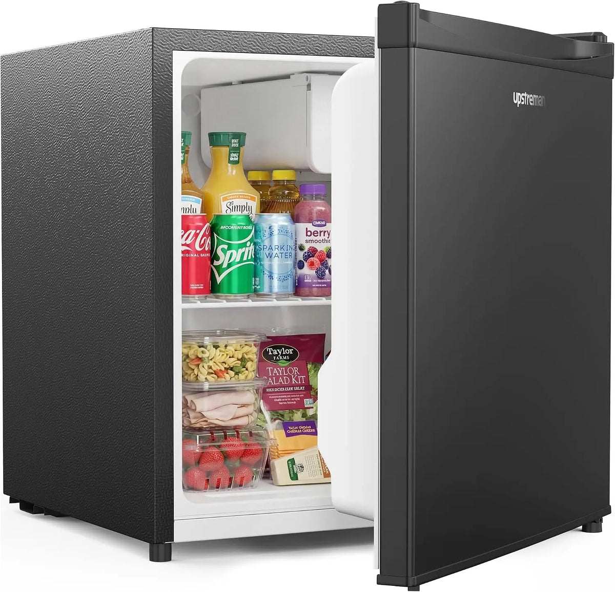 Upstreman Mini Réfrigérateur 46L – FR17, 0,21 kWh, noir