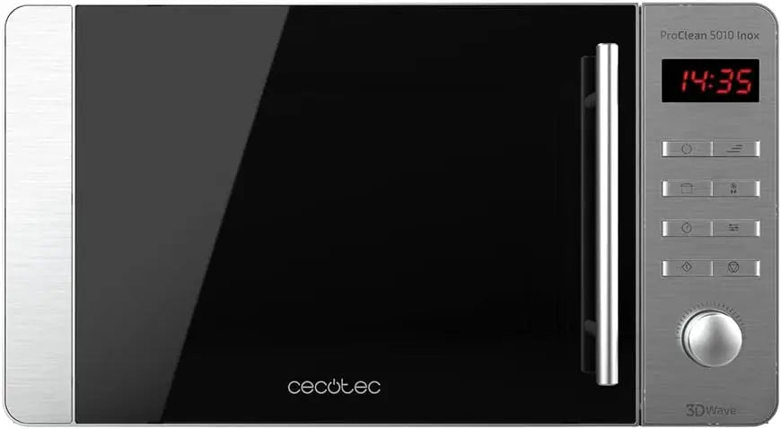 Cecotec Micro-ondes ProClean 5010. Capacité de 20 L – 800 W / 1000 W, noir/gris