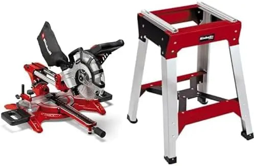 Einhell Scie à onglet radiale TC-SM 2131/1 Dual max. 1 800 W – gris/rouge