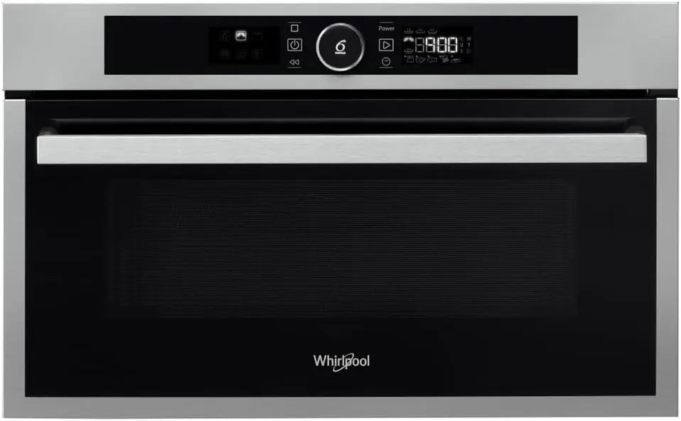 Whirlpool - AMW731IX - Micro-ondes encastrable - Fonction Gril - 38,5 x 59,5 x 51.4 cm – 38,5 x 59,5 x 51,4 cm, noir/gris