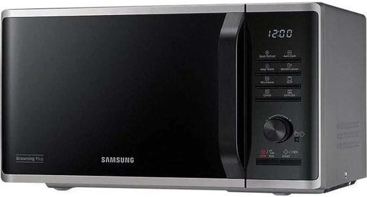 Samsung MG23K3515AS/EG Micro-ondes avec gril / 800 W/Chambre de cuisson 23 l/Largeur 48,9 cm/Dégivrage – 23 litres, argenté