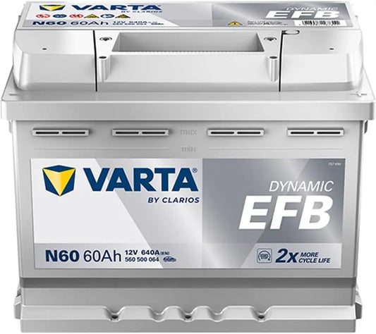 Batterie de voiture VARTA 60Ah/640A FIAT 500 1.2 – gris