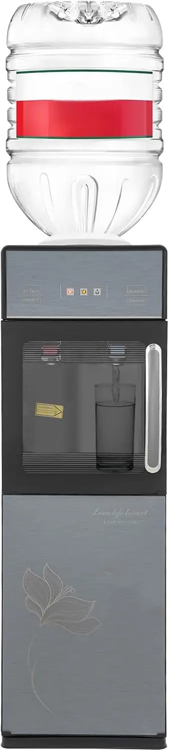 Distributeur d'eau électrique pour boissons chaudes et froides – 500 W / 90 W, gris