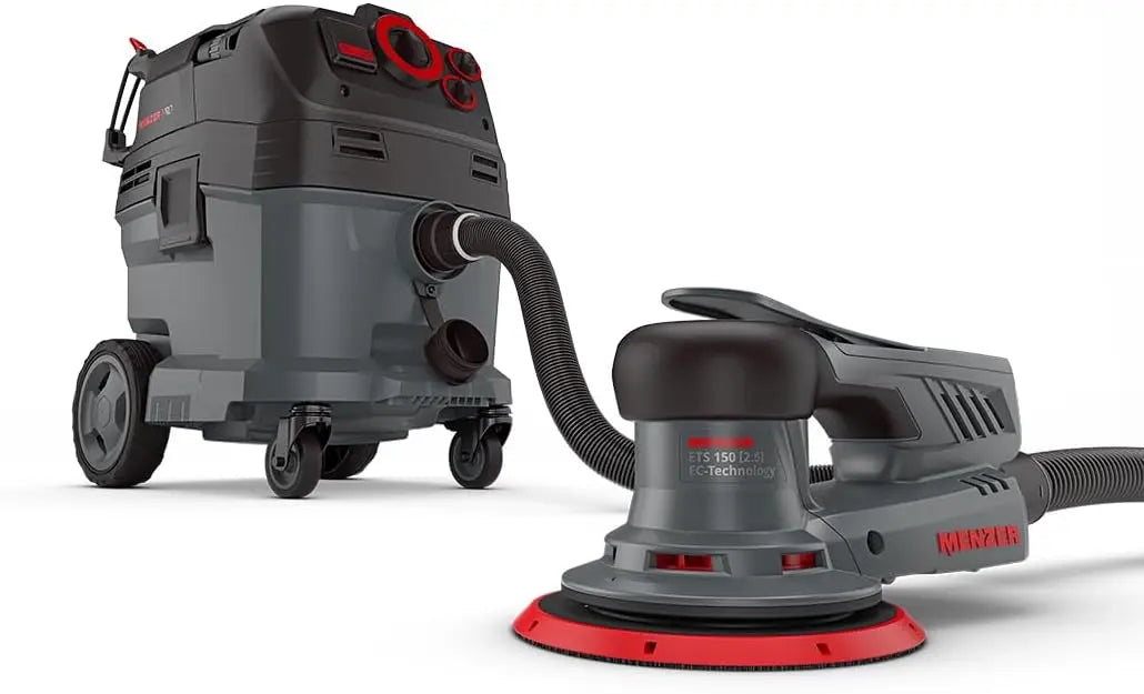 MENZER Dustfree Système de Ponçage ETS 150 2.5 + VCM 530 PRO – 1,380 W, 4,440 l/min, gris