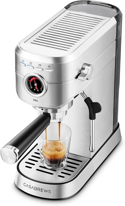 CASABREWS 5418 PRO Machine à Café Espresso 20 Bars Chauffage Rapide 5s – gris