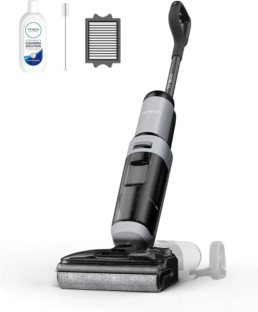 Tineco Floor One i5 Stretch Aspirateur Laveur – 0,72 L / 0,4 L, gris/noir