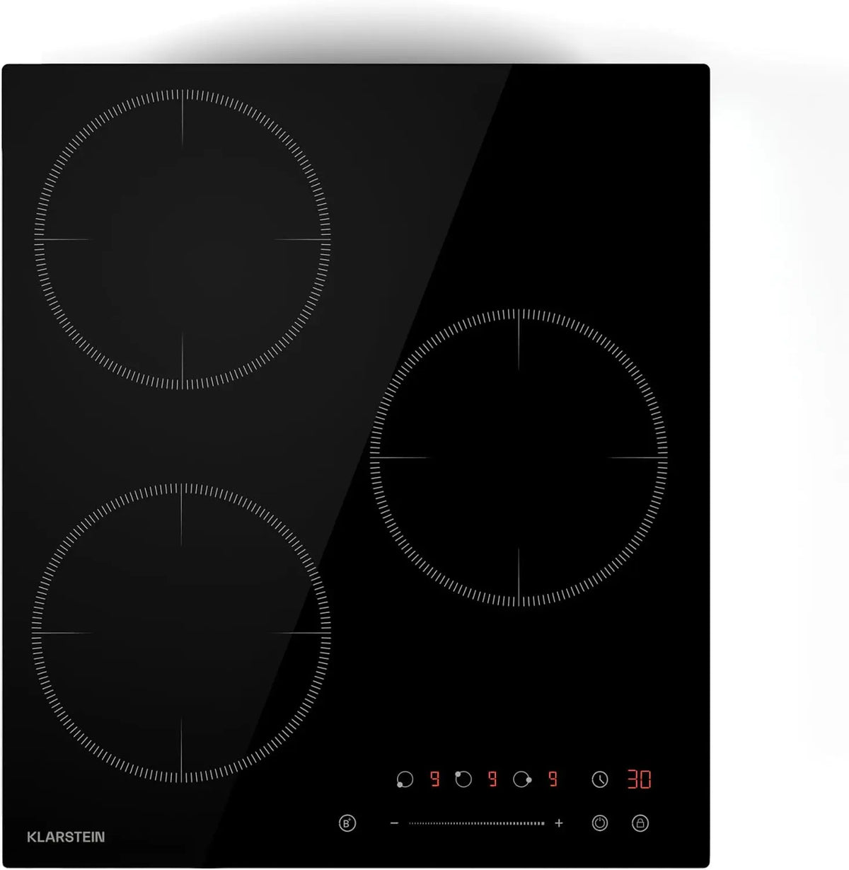 Klarstein Delicatessa Plaque Induction - 3 Zones – 6600 W, noir