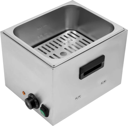 Chauffe-saucisses électrique en acier inoxydable - 1300 W - 220 V / 50 Hz - Plage de température : 50-300 – 39 x 30 x 27 cm, argenté