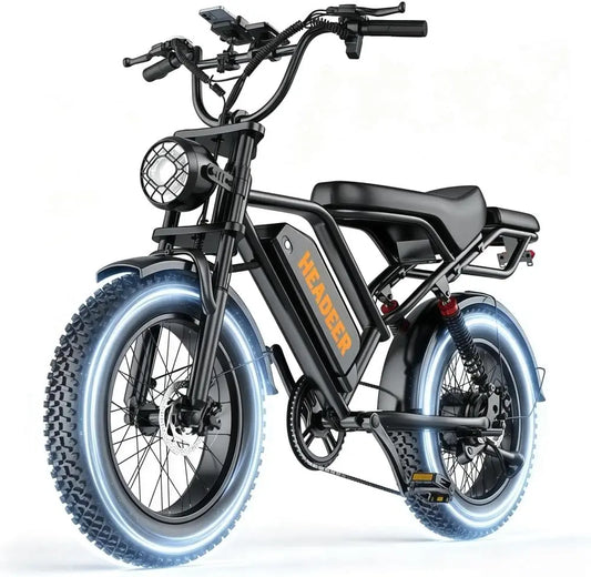 BK20 vélo électrique pour Adultes – 20 Ah, 80 Nm, gris/noir/bleu
