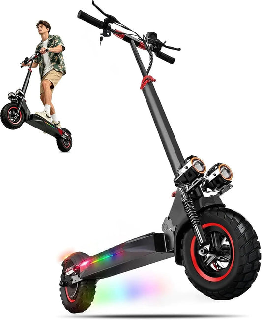 Trottinette Électrique Adulte 800W Moteur – 15 Ah, gris/noir