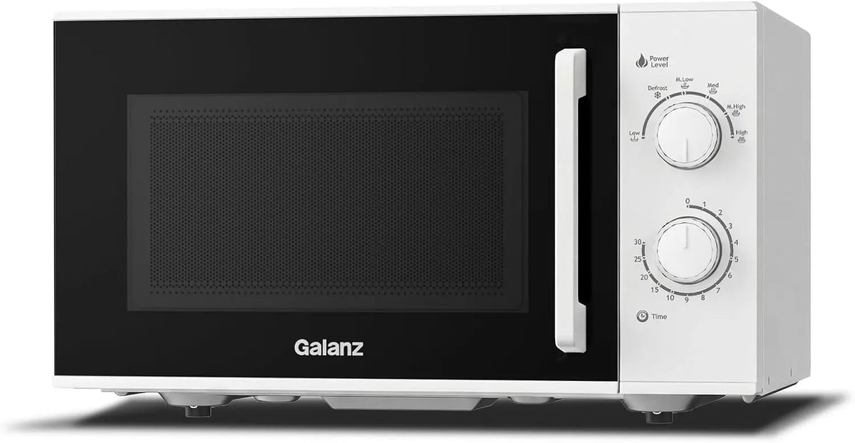 Galanz Four encastrable 25L avec plateau tournant - 900 W - Blanc – 28,1 × 48,3 × 41,4 cm