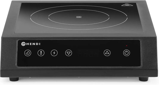HENDI Plaque de cuisson à induction de table professionnelle XL – 3500 W, noir