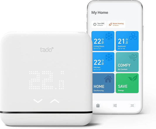Tado° Contrôle Connecté et Intelligent de la Climatisation V3+ – bleu/gris