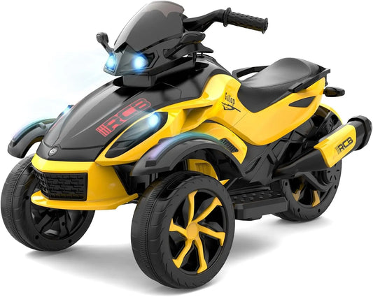 RCB Moto Électrique Enfant 12V véhicule de loisirs – gris/noir
