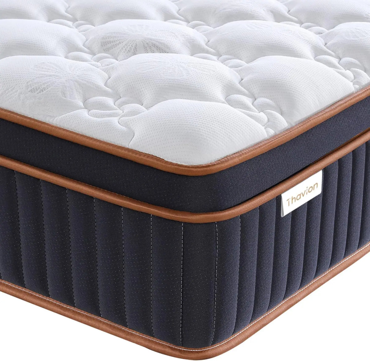 Matelas 180x200 cm Épaisseur 30 cm – gris/noir