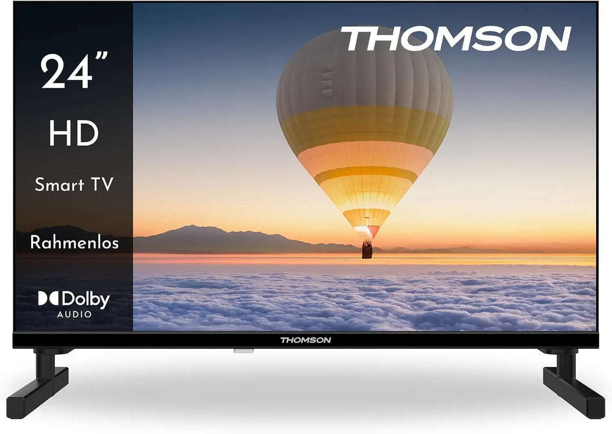 THOMSON 24 Pouces 60 cm HD LED téléviseur connecté – HDR10, 5 Go / 8 Go, noir