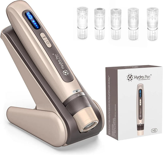 Hydra. pen H5 Dermapen Microneedling Pen appareil de soin – sans fil, gris/beige
