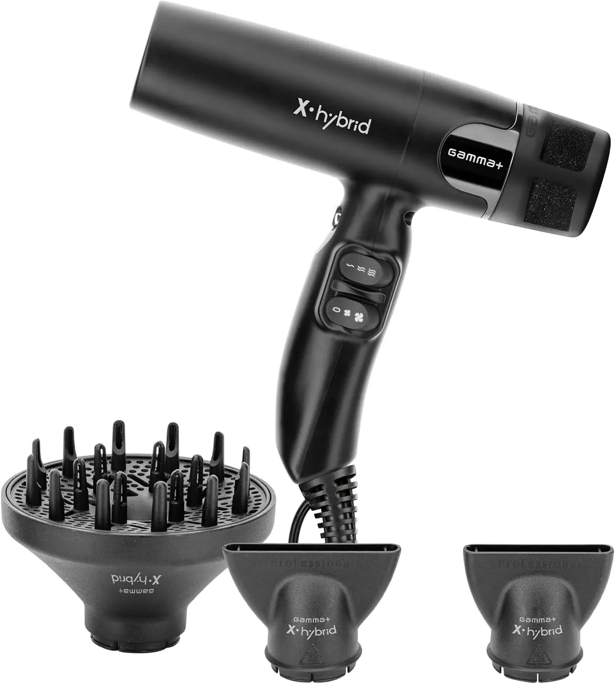 GAMMA+ X-Hybrid Sèche-cheveux Ionique – noir