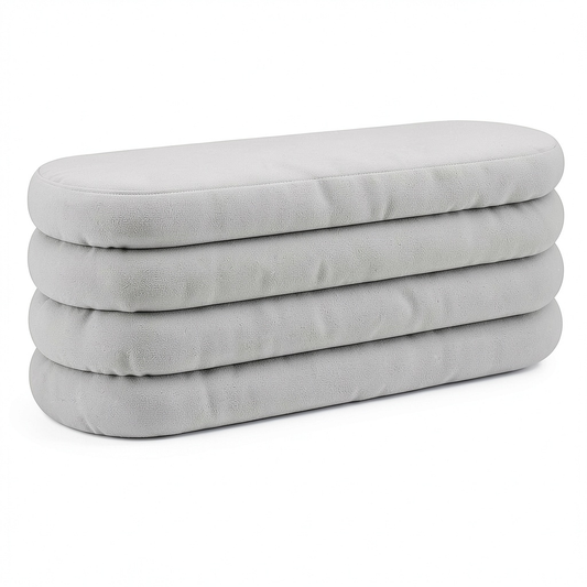 Lit coffre, en velours, avec rangement, rembourré, coloris gris, 110 x 45 x 42 cm, pour la chambre