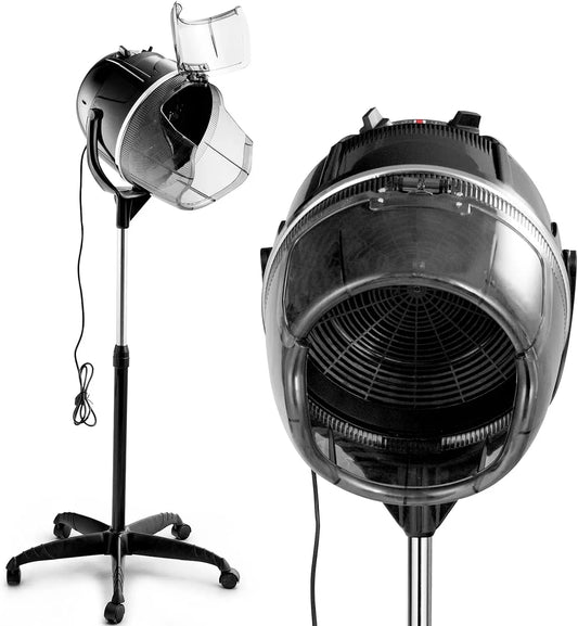 LIFEZEAL Casque de Séchage Professionnel – 1050 W, gris/noir