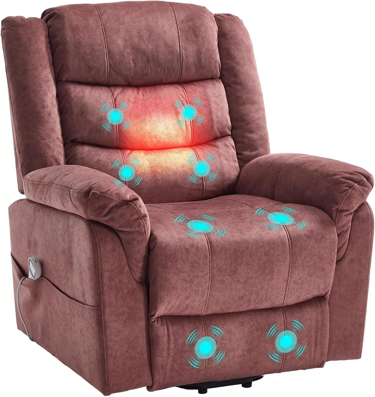 Fauteuil télé électrique avec aide au relèvement – orange