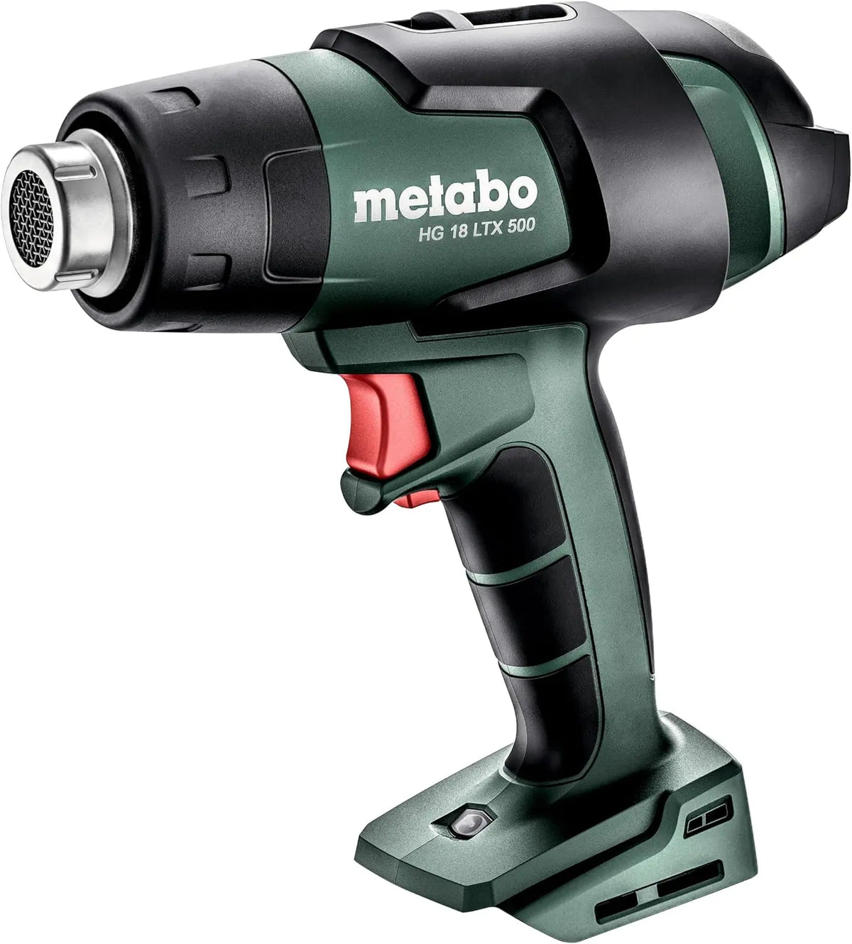 Metabo HG 18 LTX 500 610502850 Souffleur à air Chaud sans Fil 18 V – 160 l/Min, 8,0 Ah, gris/noir