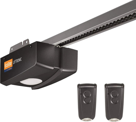 Hörmann Ecostar - Moteur de porte de garage Liftronic 500-2 500 N – 433 MHz, gris/noir