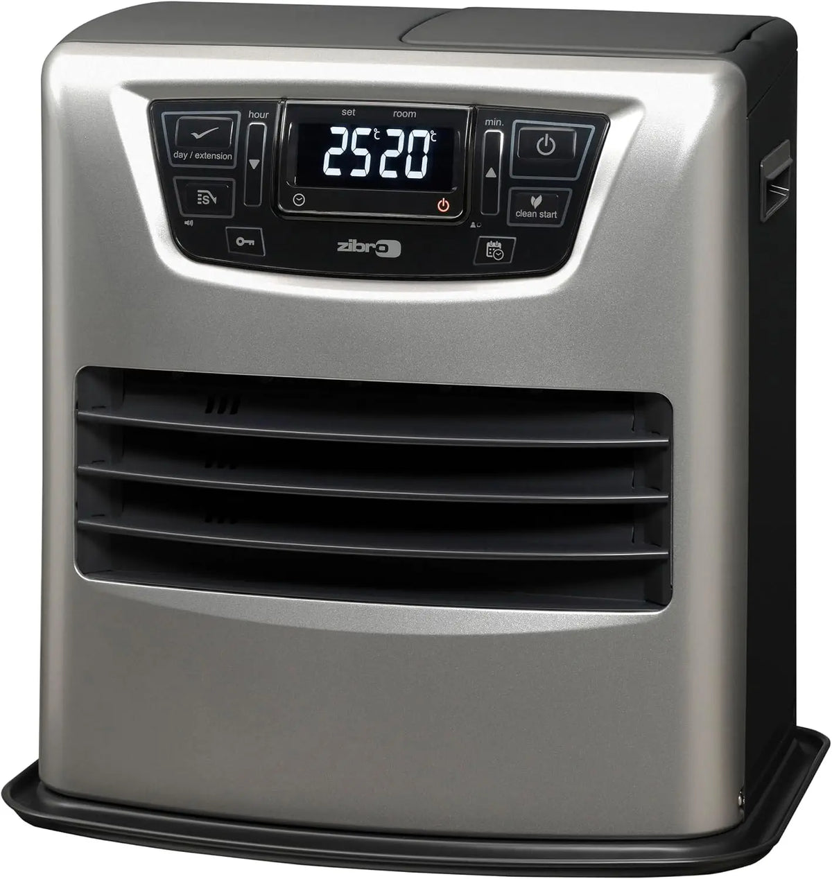 Zibro LC-4040 Poêle à Pétrole Électronique Laser – 4 kW, 0,417 l/h, argenté/noir